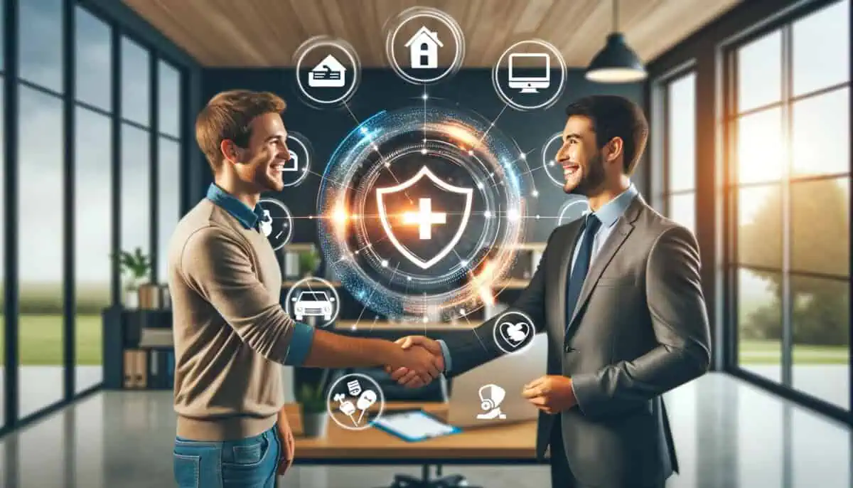 a dynamic and engaging image illustrating the concept of improving customer experience in the insurance industry (1)